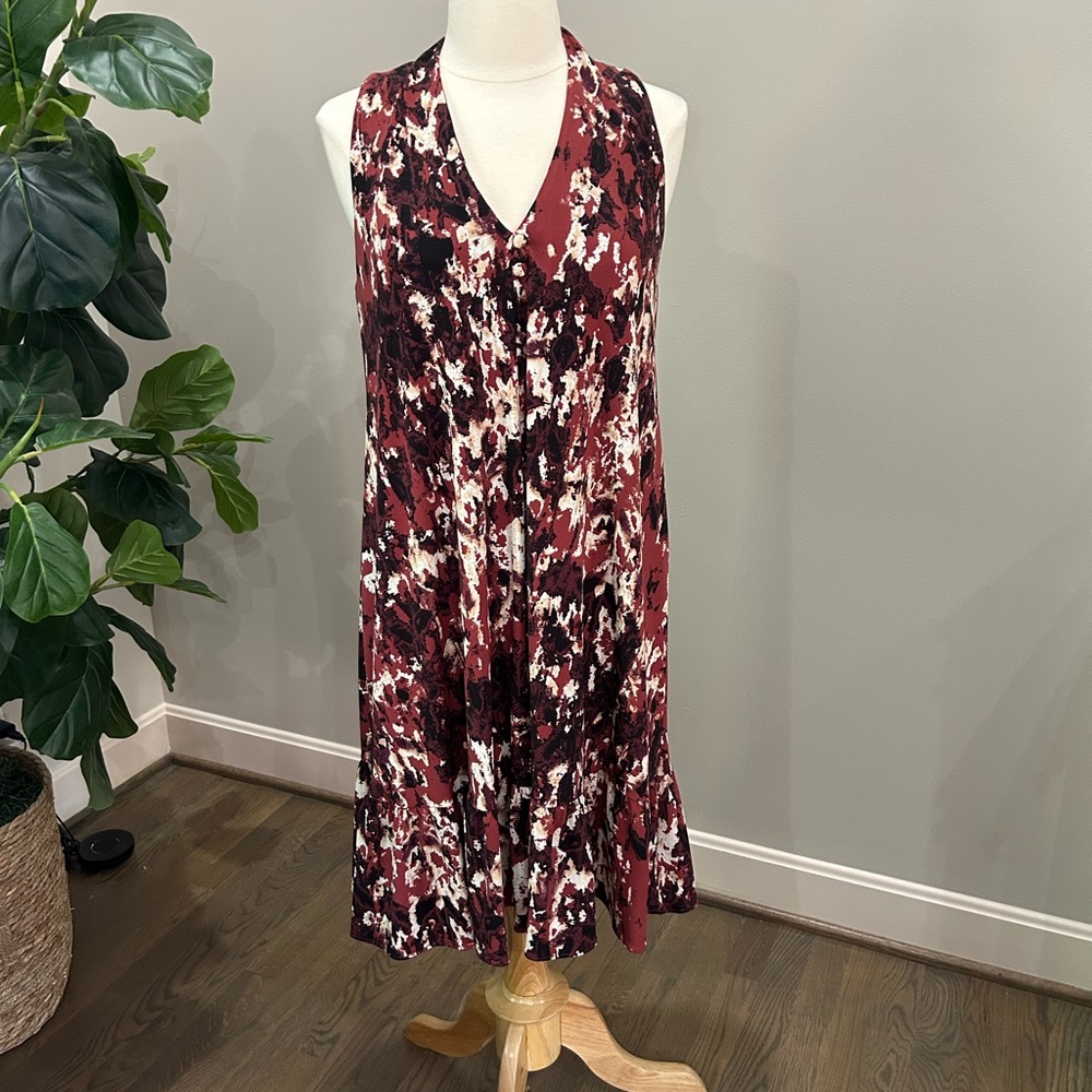 Taylor Midi Dress with Ruffled Hem